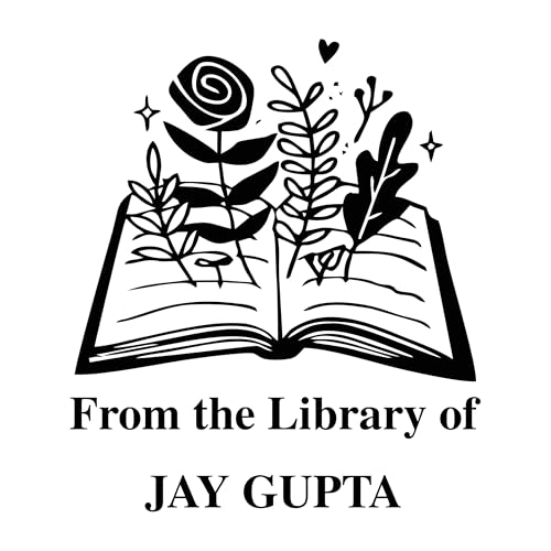 Image of Kunya Personalised Book Stamp with Your Name(3.5 cm Dia), customised for Stamping Books for Readers, Great Gift for booklovers, Kids, Teachers (Floral Book)