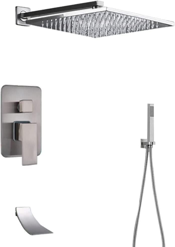Système de douche dissimulé en laiton de haute qualité pour salle de bain moderne