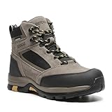 Defencas Men’s 6'' Waterproof Work Boots Soft Toe, Crazy Horse Leather Safety Boots, Slip Resistant Industrial Construction Boots, Durable Outdoor Work Footwear D61212-EEE-12