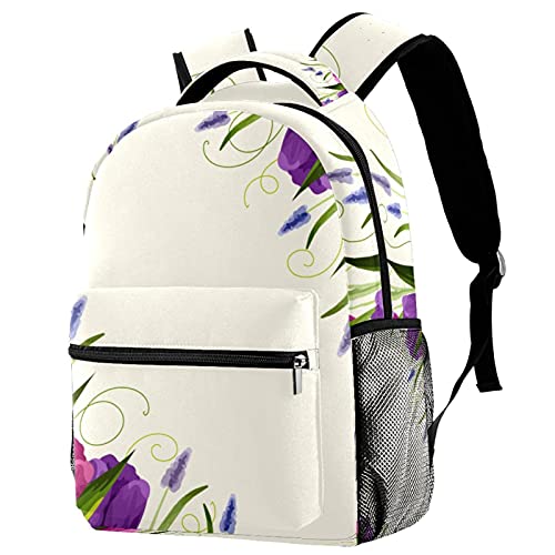 Sac d'école mignon motif tournesol multicolore pour garçons et filles