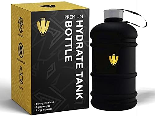 GYM BOTTLE 2.2 LITER WATER JUG WITH LID SPORTS BOTTLE BPA FREE HALF GALLON WATER BOTTLE LARGE FOR OUTDOOR, SPORTS, OFFICE - THE MONSTER