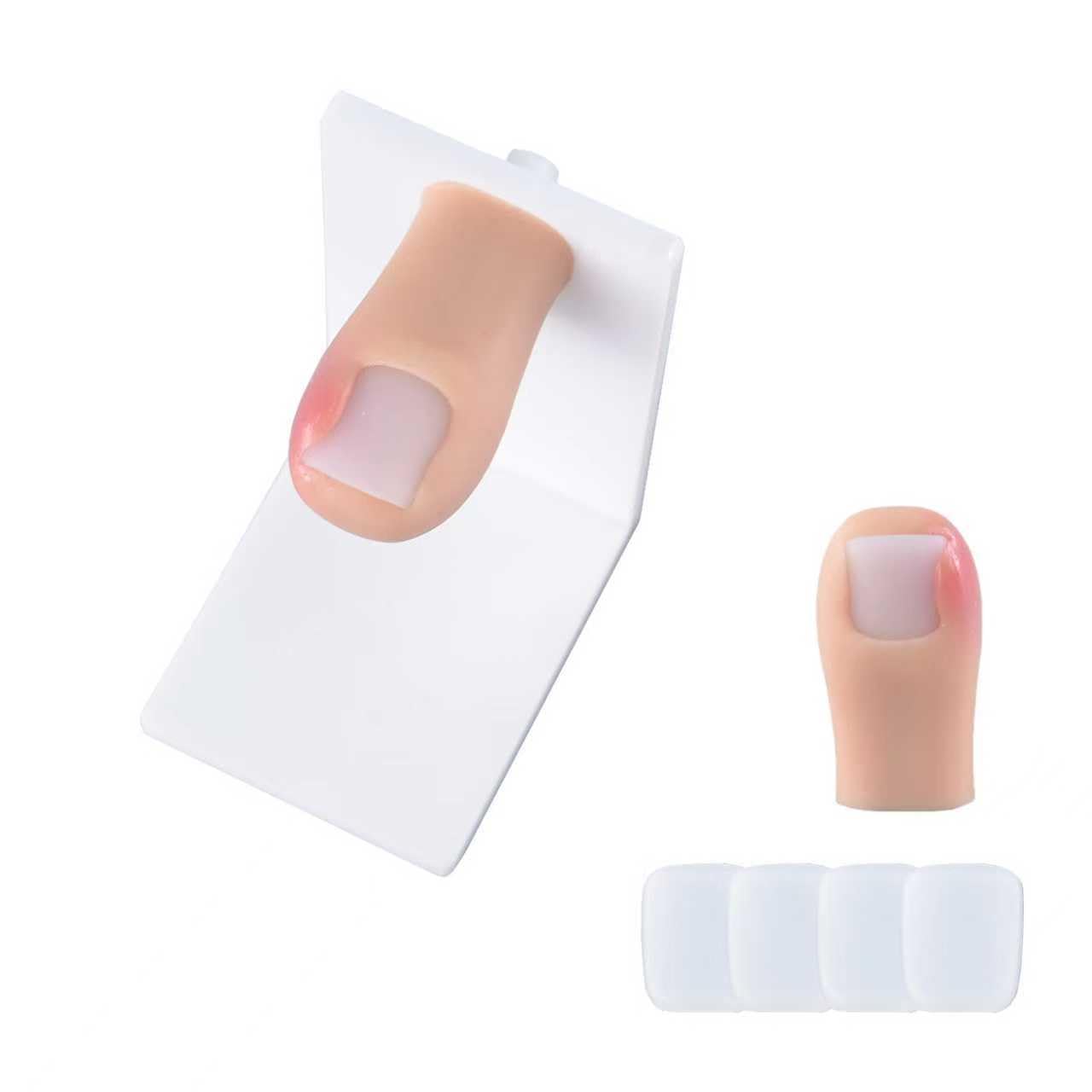 Ingrown Toenail Trainer, Silicone Nail Removal Kit with Base