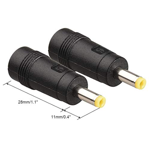 10 piezas conector DC macho 4.0x1.7 mm a hembra 5.5x2.5 mm miniatura 3