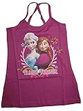  Frozen - Die Eiskönigin Mädchen Kleid Anna & ELSA Kinderkleid Strandkleid Sommerkleid (98, brombeer)