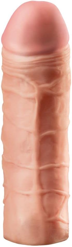 Pipedream Fantasy Mega X-Tensions Penis Sleeves, 1 Inch, Skin