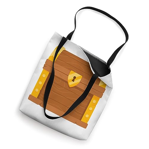 Bolsa para truco o trato tipo cofre del tesoro, bolsa tote miniatura 2