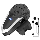 1X BT-S3 Intercomunicador de Moto, 1000 Auricular Casco Moto Bluetooth Manos Libres Intercom Comunicadores para Moto