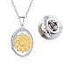 Produktbild Angel caller Sonnenblumen Kette Medaillon Kette medaillon zum öffnen Foto für Bilder Medaillons Schmuck Amulett zum öffnen Silber 925 Aufklappbar Fotogeschenke