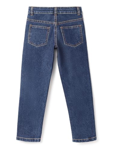 Image of Tales & Stories Boys Slim Fit Denim Jeans | 5-Pocket Stylish Mid-Rise Pants| Durable Cotton Denim Lycra with Button Closure | Casual Wear