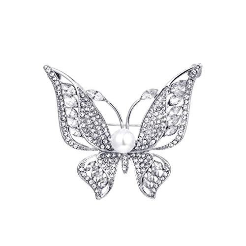 🦋 Design unico: l'ispirazione per il design della spilla del colletto è la farfalla, che simboleggia la felicità e la libertà. Sentiti come una principessa quando aggiungi queste spille a farfalla con strass al tuo outfit preferito!