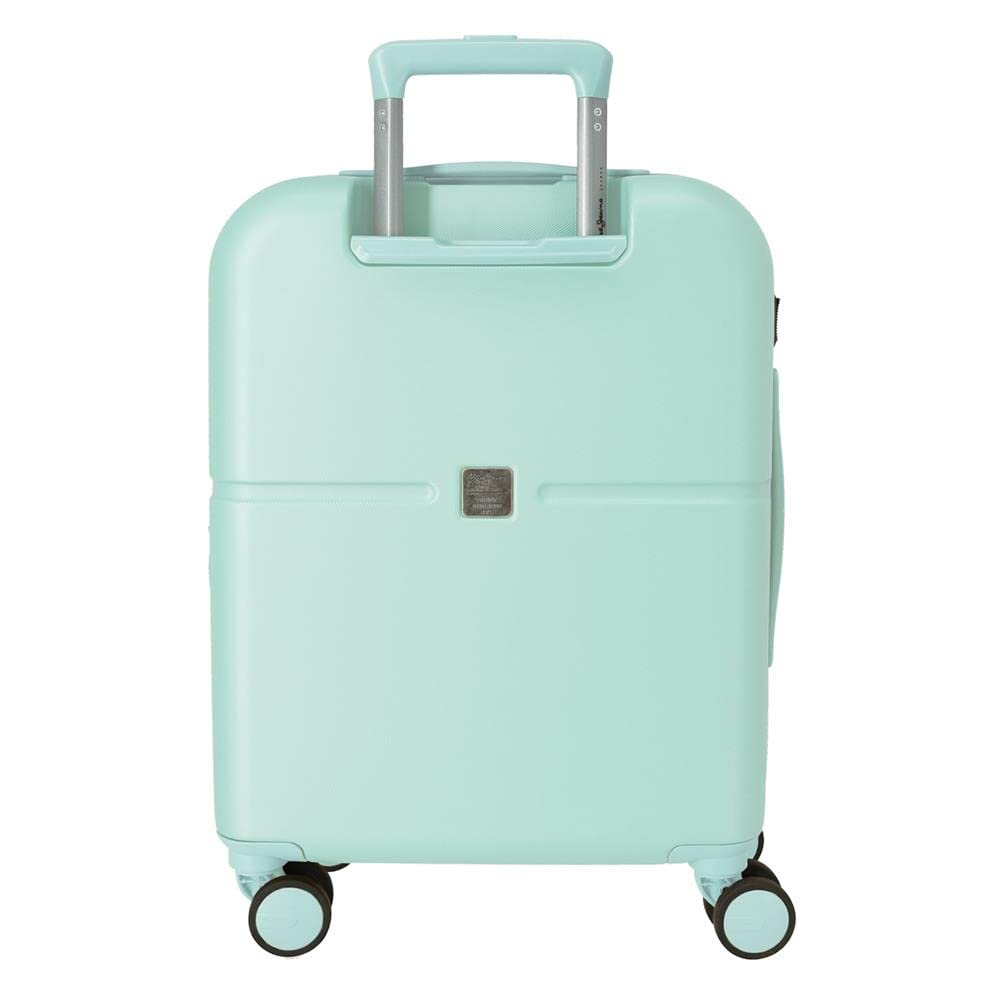 Pepe Jeans Chest Maleta de cabina Rígida, azul, 5 Ruedas dobles
