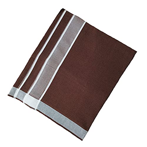 Lakshana Men's Kerala cotton lungi pack of 2 (Dark blue, Brown)