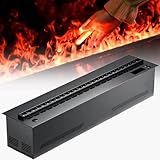 Atomized Fireplace, 3D Water Vapour Electric Fireplace with Remote Control and Timer, Smart APP, Recessed Fireplace Humidifier with Multiple Colors, Automatic