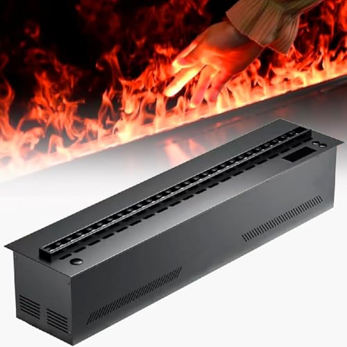 Atomized Fireplace, 3D Water Vapour Electric Fireplace with Remote Control and Timer, Smart APP, Recessed Fireplace Humidifier with Multiple Colors, Automatic
