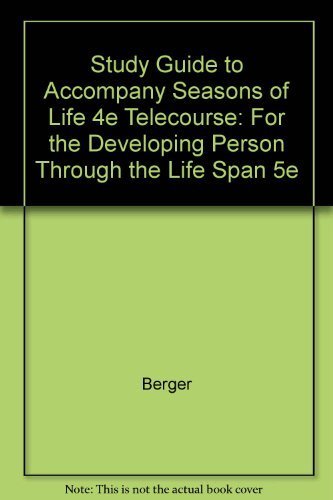 Study Guide to accompany Seasons of Life 4e Tel... 0716751569 Book Cover