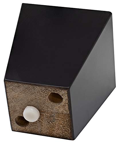 Comfortstyle Legs For Furniture, Sofa Ottoman And Chair 4" Wood Feet Replacement, Set Of 4 Square Tapered Pyramid Feet (Dark Espresso) #TOP3