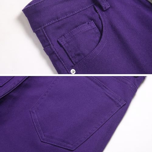 LZLER Mens Jeans Slim Fit Stretch Jeans Comfort Casual Classic Solid Denim Pants for Men4