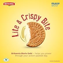 BRITANNIA Marie Gold Cookies 5.3oz 150g - Biscuits Pour lheure du the - Crispy Tea Time Snack - Delicious Grocery Cookies Pack of 4