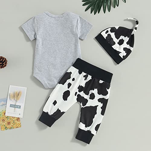 Kayotuas Newborn Baby Boy Girl Clothes Cute Romper Bodysuit and Pants with Hat Western/Ocean 3 Piece Coming Home Outfits4