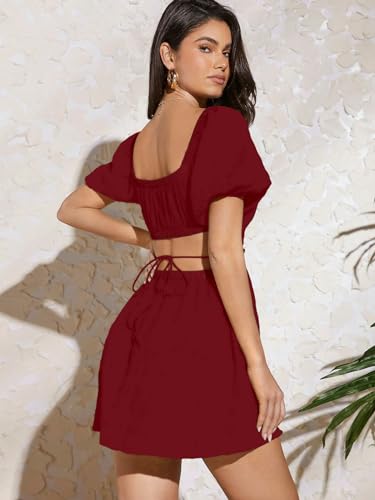 Aahwan maroon dress – image 2