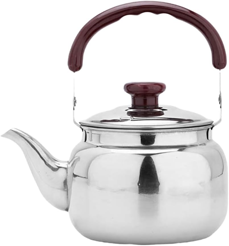 BESPORTBLE Stove Top Kettle, 750ml Stainless Steel Tea Kettle for Stove Top, Portable Teapot for Kitchen Camping Hiking Tea Kettle Teapot for Gas Hobs, Induction and Electric Hobs
