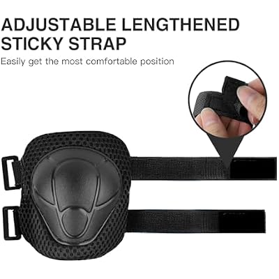WayEee 6PCS Kids Protective Gear Set, Knee Pads for Kids 3-14 Years Old, Toddler Knee Pads and Elbow Pads, Wrist Guards Set, Skating Cycling Bike Rollerblading Scooter, Upgraded & Durable Material