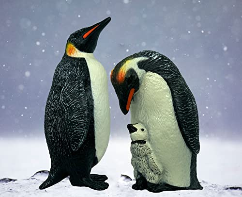 Higherbros Penguin Figures Polar Animals Toys Set Sea Animal Action Figures, Great For Kids Bath Toys, Beach Toys, Cake Topper And Party Favors, Gifts, Prizes, Rewards (2Pcs) #TOP6