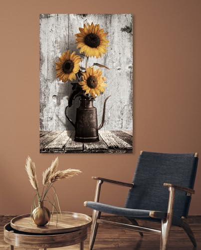 Peintures de tournesols jaunes pour cuisine et chambre