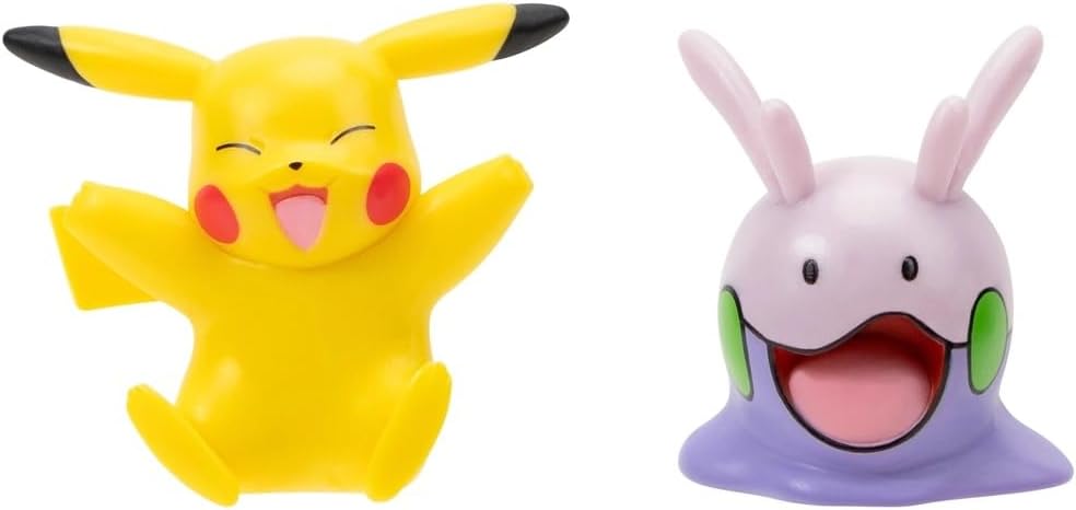 Pokemon Articulated Battle Figure Set Multi-Pack (Pikachu, and Goomy)