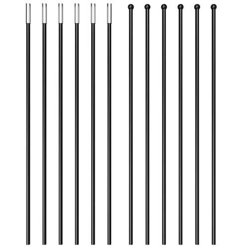 Kinetic Sports Trampolin Fiberglas-Netzstangen Set - Ersatzteil für Gartentrampoline 'Ultimate Pro' und 'Bungee Safety Elite' - Glasfaserverstärkter Kunststoff Ø 16 mm