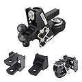 Shocker HD Max Black Air Hitch Black Combo Farm Mount Towing Kit, Fits 2" Hitch
