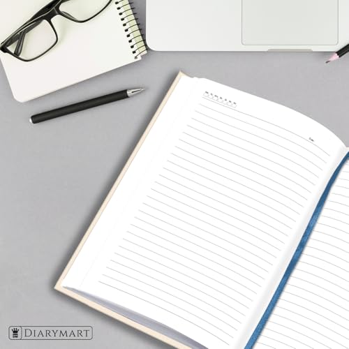 Image of Hard Bound Notebook for Girls & Women | A5 Ruled Journal | 192 Pages | 80 GSM Premium Paper | Designer Laminated Cover | Ribbon Bookmark | Notebook for School, College, Office, Journaling & Note Taking (DM4014)