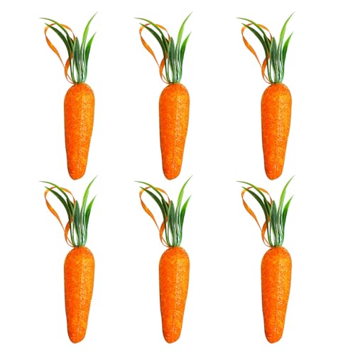 JONbinbkl Set of 2/6 Easter Carrot Decorations Large and Small Size Fine Craftsmanship Ornament Perfect for Indoor and Outdoor Use