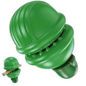 Dog Chew Toys for Aggressive Chewers, Non-Toxic Dog Puzzle Toys & Teething Toy for Different Dogs, Venus Flytrap Shape, Interactive Durable Dog Toy to Keep Them Busy and Warm Gift, Green