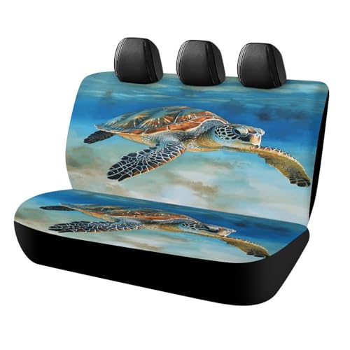Funda de asiento de coche para perro Sea Turtle3 universal lavable para SUV y furgonetas