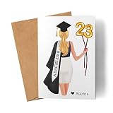 Kiddle-Design Bachelor Master 2023 Abschlusskarte Abschluss Geschenk Personalisiert Name Absolventin Doktor Karte Geldgeschenk Abitur Abi