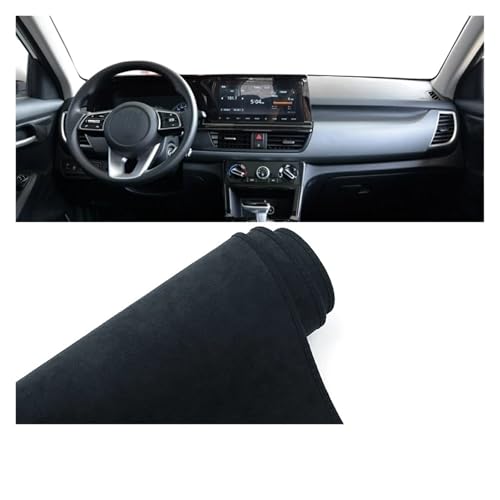 Tapis de protection de tableau de bord Kia Seltos SP2 cache soleil noir