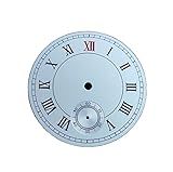 KNOKR Reloj Piezas Ver Dial 39mm Arroz Blanco Sin Logotipo Número de Roma La Segunda Mano está a Las 6 en Punto G103 Esfera del Reloj