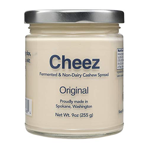 CHEEZ Vegan Cheese | Fermented Dairy Free Cheese Dip | All-Natural Plant Based Cheese Spread | Healthy Alternative to Dairy Cheese | Tangy Gluten Free Cashew Cheese Snack