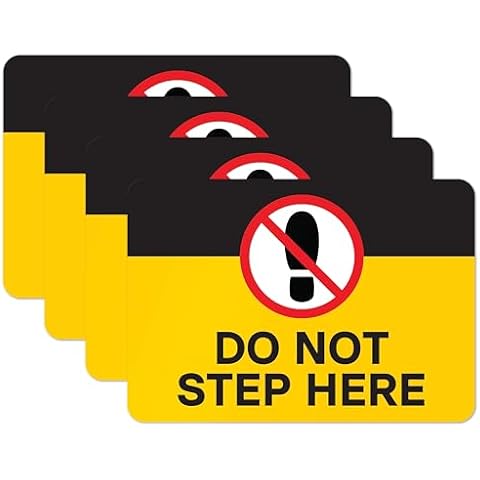 Do Not Step Here Stickers by Sutter Signs Cover