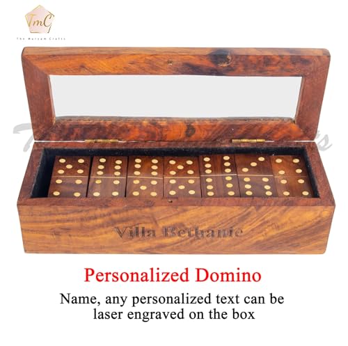 Juego de Domino de Madera Personalizado con Caja Decorativa miniatura 2