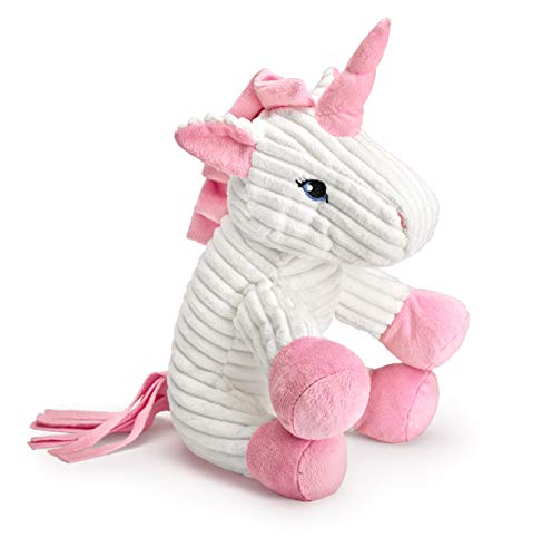 Mousehouse Gifts - Einhorn-Kuscheltier - Cord - Weiß & Rosa - 25 cm (10) – Bild 5