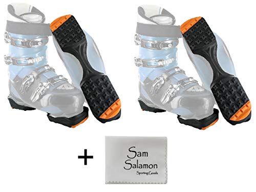 Yaktrax SkiTrax Ski Boot Tracks Traction and Protection Cleats (2 Pair) w/Micro Sam