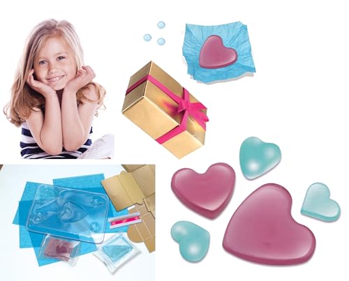 Small World Toys Creative Mini Heart Soap Making Kit, 2 Colours, DIY Craft Set including Moulds and Gift Box, Ages 6+ - Image 2