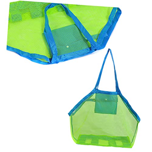 PRETYZOOM Large Capacity Mesh Tote Bag for Beach Dacron and Oxford Storage Pouch with Handle Portable Outdoor Organizer for Boys2