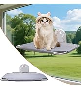 Cat Window Perch,Cordless Cat Window Hammock,Cats Seat for Windowsill,Foldable Pet Hammock Bed fo...