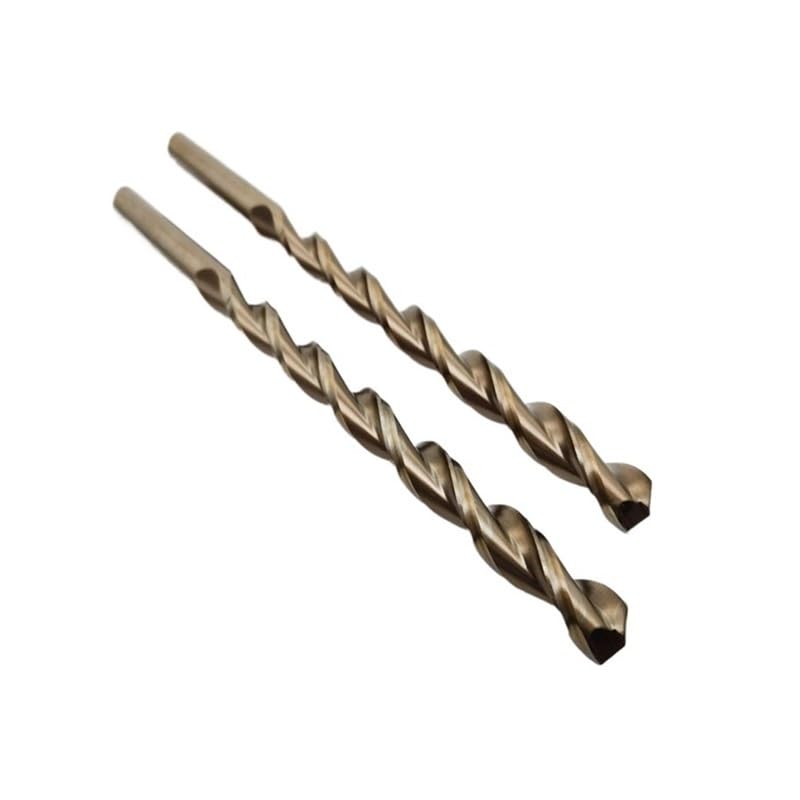 Punta Da Trapano Lunga 1Pc 95mm-300mm M35 HSS-Co Codolo Cilindrico Foratura Profonda Parabolica for Acciaio Legato In Acciaio Inossidabile(10.5x184mm)
