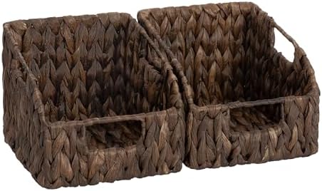 StorageWorks Pantry Baskets for Organizing, Water Hyacinth Storag...