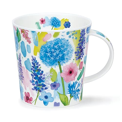 DUNOON Cairngorm 0.48 Litre Mug Floral Burst (Blue), 10.3 cm x 10.4 cm