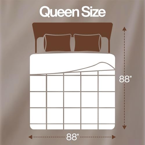 Utopia Bedding Queen Comforter Duvet Insert, Quilted White Comforter with Corner Tabs, Box Stitched Down Alternative Comforters Queen Size 88 x 88 inches - 1
